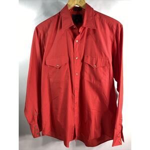 ROCK CREEK RANCH Vintage Long Sleeve Snap Western Shirt Men's Medium 15.5 / 34